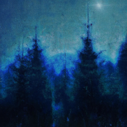 expressionist moody landscape