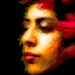 impressionist surreal portrait